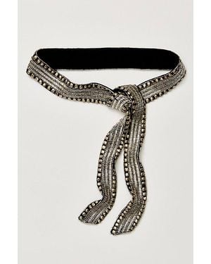 Free People Glastonbury Embellished Scarf - Black