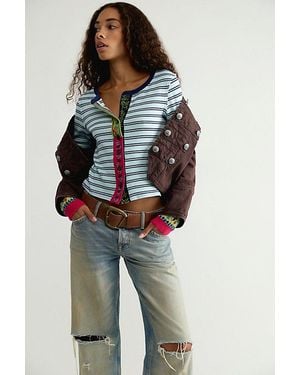 Free People We The Free Noa Cardi - Blue