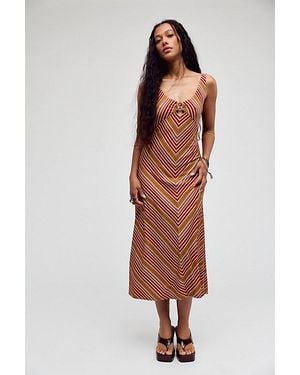 anita midi dress Dress The Population Anita Dress - Red