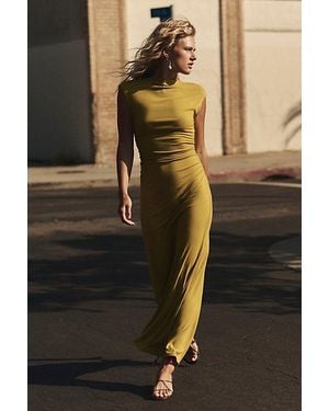 Free People Good Feels Cap-Sleeve Maxi Dress - Black
