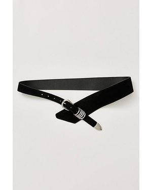 Free People Sloane Suede Belt - Black