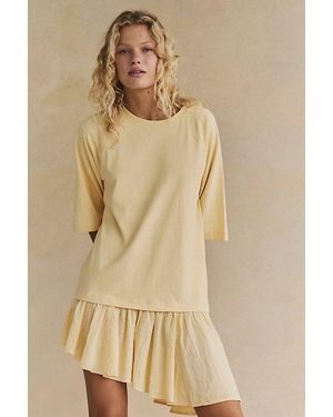 free-est Astrid T-Shirt Mini Dress By - Natural