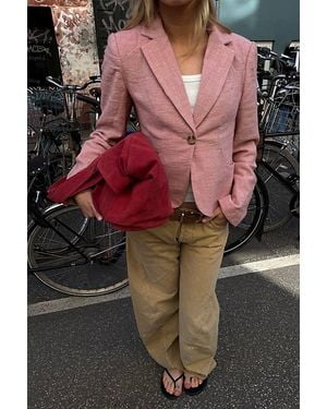 Free People Whip Smart Textured Blazer Jacket