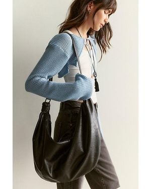 Free People Vegan Slouch Bag - Black