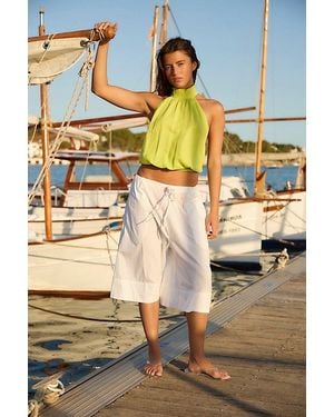 free-est Menorca Slouchy Capris By - Natural