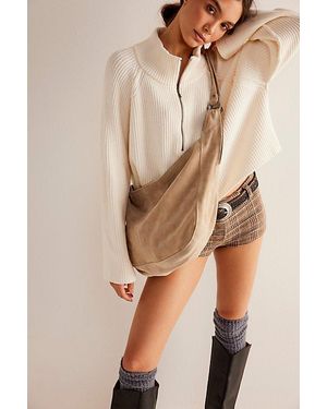 Free People Roma Suede Tote Bag - Gray