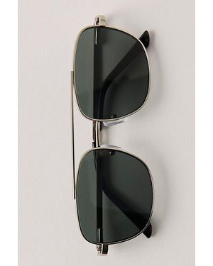 Free People Brooks Metal Aviator Sunglasses - Black