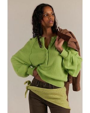 Free People Essential Triangle Scarf - Green