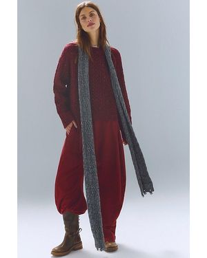 Free People Coal Cable Knit Scarf - Multicolor