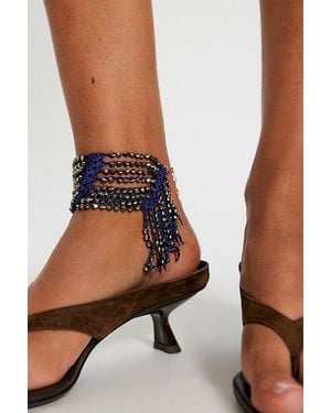 Ariana Ost Jinx Beaded Anklet - Blue