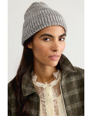 Free People So Marled Cotton Beanie - Black