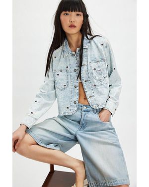 Lee Jeans Cropped Chore Jacket - Blue