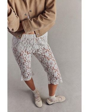 High Heel Jungle Isla Lace Capri By - White