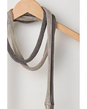 Free People Drippy Sequin Scarf - Gray