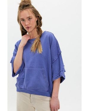 Free People Dweller Pullover - Blue