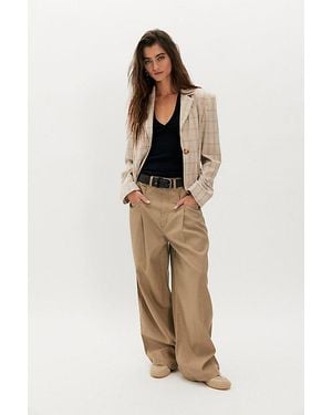 Free People Lee Slouch Chino Pants - Natural