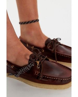 Clarks Godney Boat Shoes - Brown