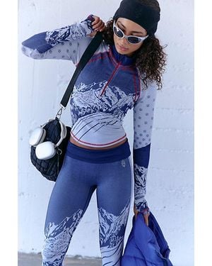 Fp Movement Myoko Pop Quarter-Zip Base Layer - Blue