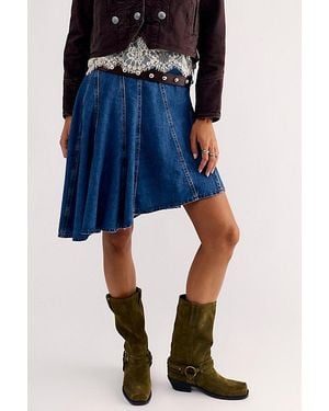 Jeffrey Campbell Coyote Country Harness Boots - Blue