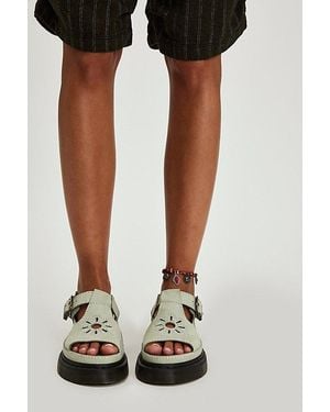 Dr. Martens Dunnet Flower Sandals By - Black