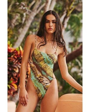 Indah Dna.2 One-Piece Swimsuit - Green