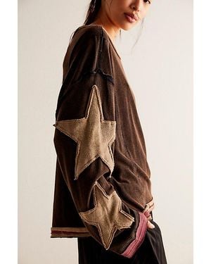 Free People You're A Star Tee - Brown