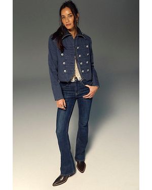 Free People Double Knot High-Rise Straight Bootcut Jeans - Natural
