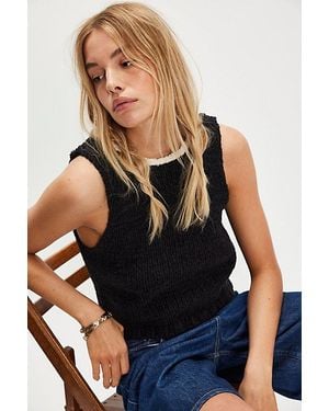Free People Sicily Shell Sweater - Blue