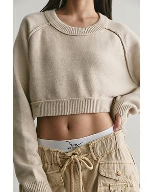 Free People Tennessee Cropped Pullover - Brown