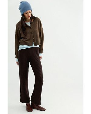 DONNI. The Jumper Rib Simple Trousers - Brown
