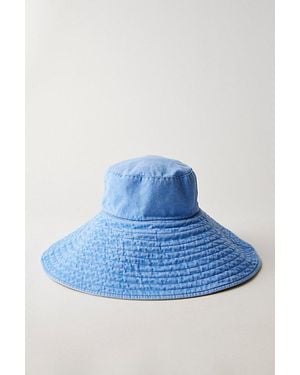 Free People Oversized Washed Bucket Hat - Blue
