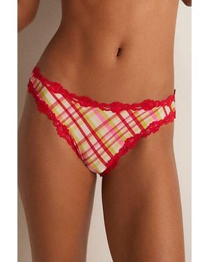 Free People Charlie Micro Bikini Undies - Red