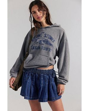 Free People We The Free Croquet Shorties - Blue