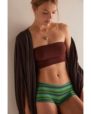 Free People Summer Sheers Shortie Undies - Green