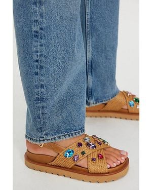 Vicenza Rock Candy Embellished Sandals By - Multicolour