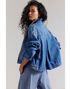 Free People We The Free Opal Swing Denim Jacket - Blue