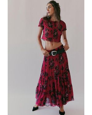 Free People Blooming Romance Set - Red