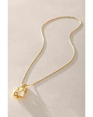 PAJAROLIMON Paja Spiral Crest Necklace By - Natural