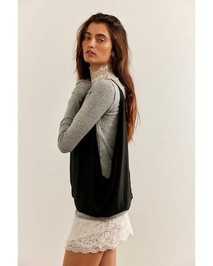 Free People Shoreside Tank Top - Black