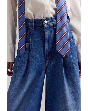 Mother The Double Prep Sugar Cone Skimp Wide-Leg Jeans - Blue
