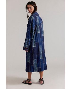 Free People Open Studio Duster Jacket - Blue
