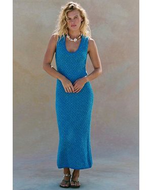 Free People Genie Sweater Midi Dress - Blue