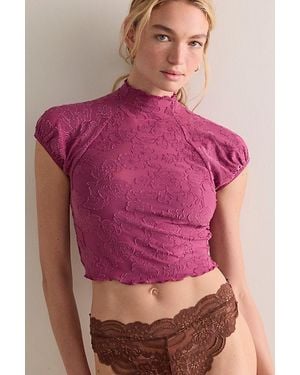 Intimately By Free People Night Shift Crop Top By - Pink