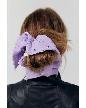 Free People Atalia Square Scrunchie - Purple