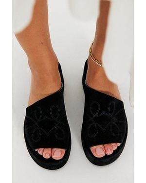 Free People Haven Flatform Sandals - Black