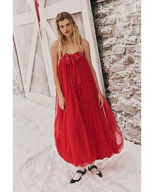 Free People Show Stopper Maxi Dress - Red