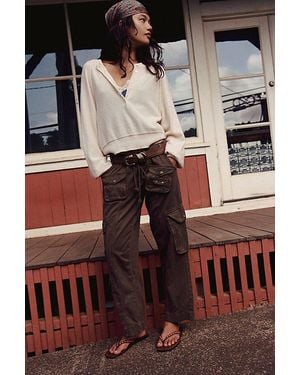 Free People We The Free Tahiti Pull-On Cargo Pants - Natural