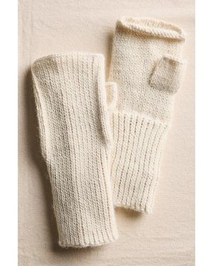Free People Pure Baby Alpaca Yarn Arm Warmers - Natural