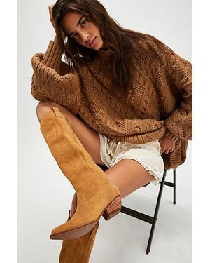 Jeffrey Campbell Finn Tall Western Boots - Brown