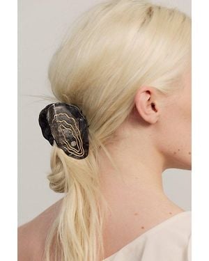 Solar Eclipse Hand-Painted Claw Clip - Black